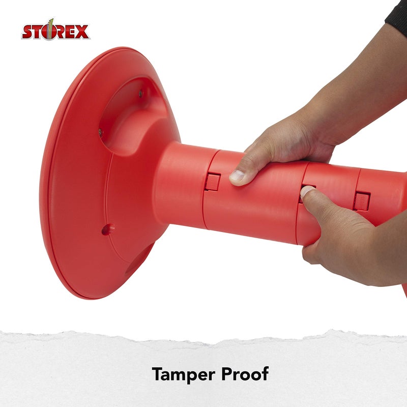 Storex كرسي ويجل من ستوركس - مقعد نشط مرن للفصول الدراسية والدراسة في المنزل، ارتفاع قابل للتعديل من 12 إلى 18 بوصة، أحمر (00302U01C) - Image 5